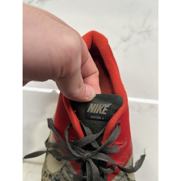 Nike Metcon‎ 4 Green Camo Red CrossFit Shoes Sneakers BV1636-301 Mens Size 10.5 - Picture 8 of 8